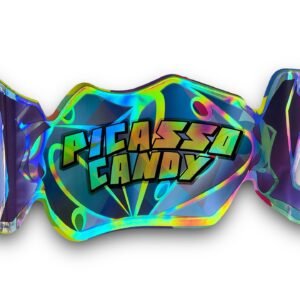 Picasso Candy Mylar Bag Holographic Upside Down