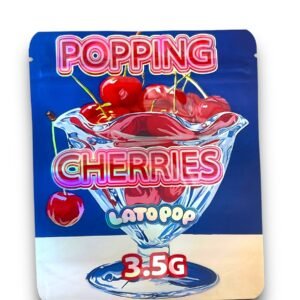 Lato Pop Popping Cherries 3.5G Mylar Bags Holographic